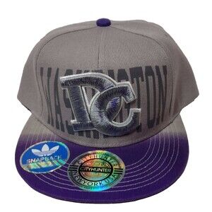 NWT City Hunter Washington DC Baseball Cap Snap Back Embroidered NEW OSFM